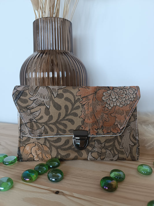 Porte monnaie fleurs vintage